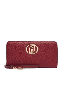 Liu Jo Portfel AF6105 ES039 Bordowy. Czerwone portfele Liu Jo, bez wzorów, ze skóry. Za 339,99 zł.
