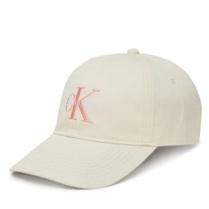 Czapka z daszkiem Calvin Klein Jeans. Żółte czapki Calvin Klein Jeans, bez wzorów, z jeansu. Za 119,99 zł.