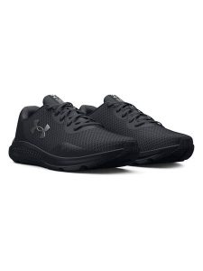 Under Armour Buty "Charged Pursuit 3" w kolorze czarnym do biegania rozmiar: 38,5. Czarne buty sportowe Under Armour, bez wzorów, bez zapięcia, do biegania. Za 219,60 zł.