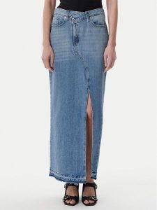 Karl Lagerfeld Jeans Spódnica jeansowa A1W12009 Niebieski Regular Fit. Niebieskie spódnice Karl Lagerfeld Jeans, xs, bez wzorów, z bawełny. Za 379,99 zł.