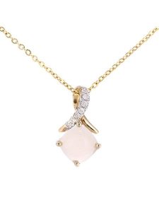 Revoni Złoty naszyjnik z diamentową zawieszką - dł. 46 cm rozmiar: onesize. Żółte naszyjniki Revoni, z diamentem, złote. Za 913,99 zł.