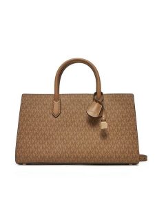 MICHAEL Michael Kors Torebka Scarlett 30R5GETS2V Brązowy. Brązowe torebki klasyczne MICHAEL Michael Kors, bez wzorów, ze skóry, bez dodatków. Za 659,99 zł.