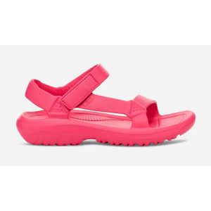 Klapki damskie Teva Hurricane Drift. Czerwone klapki Teva, bez wzorów, bez obcasa. Za 218,50 zł.