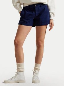 Polo Ralph Lauren Szorty materiałowe 211963798004 Granatowy Straight Fit. Niebieskie szorty Polo Ralph Lauren, bez wzorów, z bawełny. Za 469,99 zł.