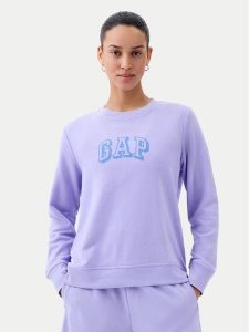 Gap Bluza 885586-02 Fioletowy Regular Fit. Fioletowe bluzy GAP, s, bez wzorów, z bawełny, bez kaptura. Za 109,99 zł.