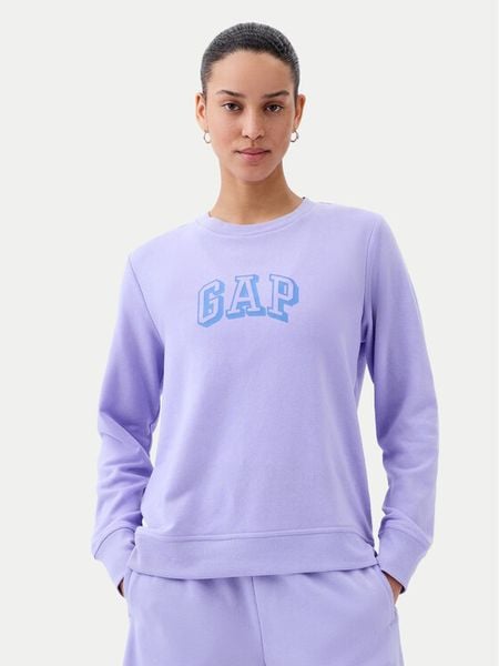 Gap Bluza 885586-02 Fioletowy Regular Fit. Fioletowe bluzy GAP, s, bez wzorów, z bawełny, bez kaptura. Za 99,99 zł.