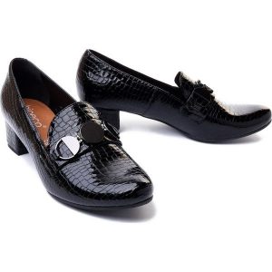 BIOECO BY ARKA 6120 czarny, czółenka/półbuty damskie. Czarne czółenka Bioeco by Arka, bez wzorów, ze skóry, bez obcasa, na obcasie, bez zapięcia. Za 194,95 zł.