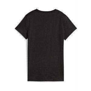 Damska koszulka ESS ELEVATED PUMA Black. Czarne bluzki Puma, m, z aplikacjami, eleganckie, bez kołnierzyka, bez ramiączek. W wyprzedaży za 89,00 zł.