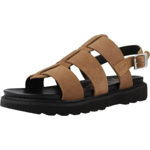 Sandały KICKERS NEOSINEAD Brązowy. Brązowe sandały Kickers, bez wzorów, ze skóry, bez obcasa, bez zapięcia. Za 338,75 zł.