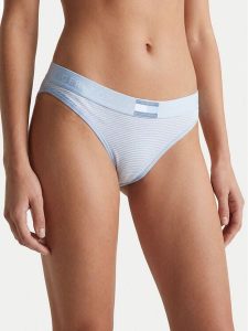 Tommy Hilfiger Figi klasyczne UW0UW06500 Niebieski jasny. Niebieskie figi TOMMY HILFIGER, bez wzorów, z bawełny. Za 109,99 zł.