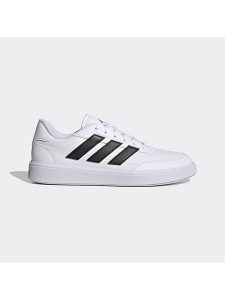 Adidas Sneakersy "Courtblock" w kolorze biało-czarnym rozmiar: 40. Białe trampki ADIDAS, bez wzorów, bez zapięcia. Za 190,18 zł.