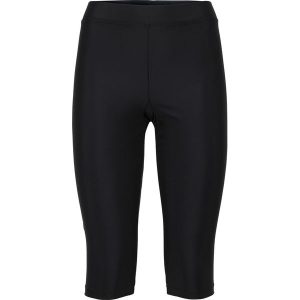 Spodnie capri do pływania z elastycznym pasem. Czarne bikini bonprix, bez wzorów. Za 74,99 zł.