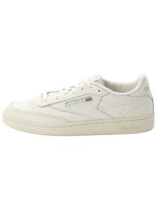 Reebok Skórzane sneakersy "Club C 85" w kolorze białym rozmiar: 37,5. Białe trampki Reebok, bez wzorów, z materiału, bez zapięcia. Za 250,35 zł.