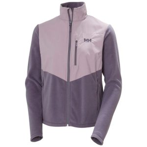 Kurtka turystyczna damska Helly Hansen Daybreaker Block. Fioletowe kurtki Helly Hansen, bez wzorów, bez kaptura. Za 390,50 zł.
