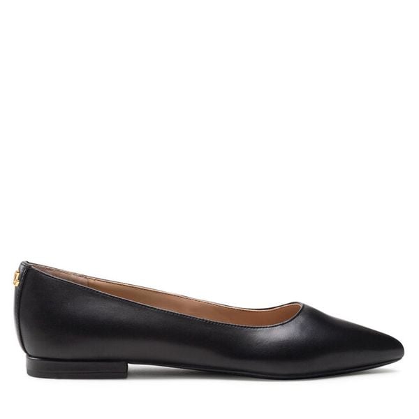 Baleriny LAUREN RALPH LAUREN. Czarne balerinki Lauren Ralph Lauren, bez wzorów, bez obcasa, bez zapięcia. Za 363,99 zł.