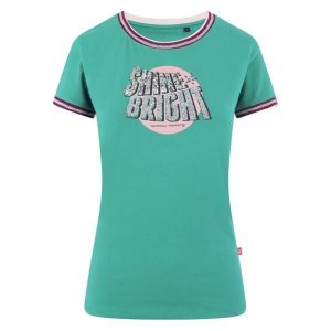 Koszulka damska Imperial Riding Shine Bright. Zielone koszulki sportowe IMPERIAL RIDING, bez wzorów, bez ramiączek. Za 170,00 zł.