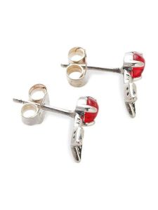 Pandora Srebrne kolczyki-wkrętki z cyrkoniami i szkłem Murano rozmiar: onesize. Czerwone kolczyki Pandora, z cyrkonią, srebrne. Za 173,99 zł.