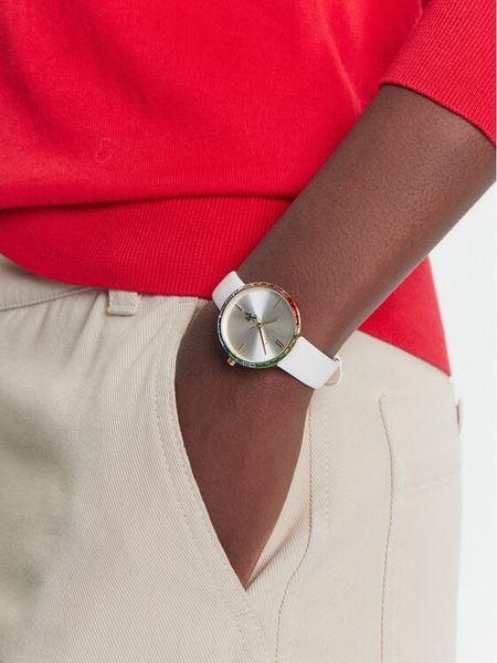 U.S. Polo Assn. Zegarek Rainbow USP8427WH Biały. Białe, analogowe zegarki U.S. Polo Assn. Za 409,99 zł.