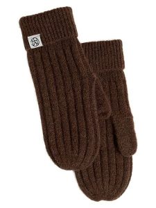 MOSS COPENHAGEN Rękawiczki "Hope" w kolorze brązowym rozmiar: onesize. Brązowe rękawiczki Moss Copenhagen, bez wzorów, z materiału. Za 82,99 zł.