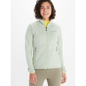 Bluza polarowa damska Marmot Leconte Fleece Jacket rozpinana. Zielone bluzy Marmot, xs, bez wzorów, z polaru, bez kaptura. Za 209,99 zł.
