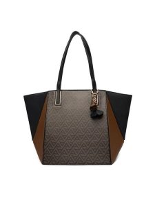 Aldo Torebka 14172307 Brązowy. Brązowe shopper bag ALDO, bez wzorów, ze skóry, bez dodatków. Za 399,99 zł.
