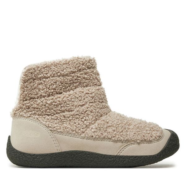 Śniegowce Keen. Brązowe botki Keen, bez obcasa, bez zapięcia. Za 279,99 zł.