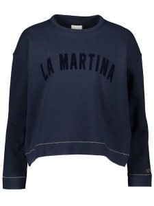 La Martina Bluza w kolorze granatowym rozmiar: XL. Niebieskie bluzy La Martina, xl, bez wzorów, z bawełny, bez kaptura. Za 251,53 zł.