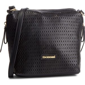 Torebka MONNARI - BAG8080-020 Black. Czarne listonoszki marki Monnari, ze skóry ekologicznej. W wyprzedaży za 129,00 zł.