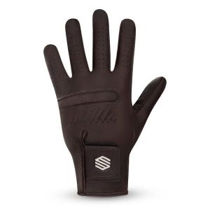 Rękawica golfowa Siroko Fescue Dark Brown Left. Brązowe rękawiczki SIROKO, bez wzorów, ze skóry. Za 97,00 zł.