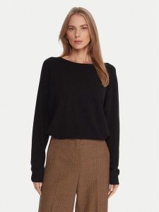 Kontatto Sweter 3M0820C Czarny Regular Fit. Czarne swetry klasyczne Kontatto, m, z syntetyku, bez kołnierzyka. Za 259,99 zł.