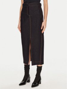 Max Mara Leisure Spódnica jeansowa Breda 2426776058 Granatowy Regular Fit. Niebieskie spódnice Max Mara Leisure, xs, bez wzorów, z bawełny. Za 479,99 zł.