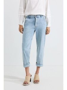Josephine & Co Dżinsy "Andrew" - Regular fit - w kolorze błękitnym rozmiar: 40. Niebieskie jeansy Josephine & Co, bez wzorów, z podwyższonym stanem. Za 241,56 zł.
