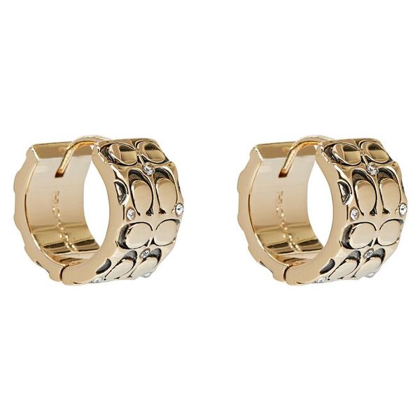 Kolczyki Coach. Żółte kolczyki Coach, złote. Za 239,99 zł.