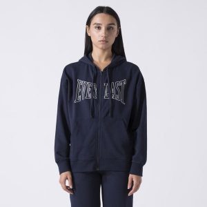 Ikoniczna Bluza Z Kapturem I Pelnym Zamkiem Na Suwak Z Logo Niebieski Morski Baw. Niebieskie kurtki EVERLAST, l, bez wzorów, z bawełny, z kapturem. W wyprzedaży za 178,65 zł.