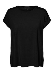 Vero Moda Koszulka "Vmava" w kolorze czarnym rozmiar: XL. Czarne bluzki Vero Moda, xl, bez wzorów, bez kołnierzyka, bez ramiączek. Za 41,69 zł.