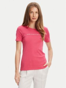 United Colors Of Benetton T-Shirt 3GA2E16A2 Różowy Regular Fit. Czerwone t-shirty United Colors of Benetton, s, bez wzorów, z bawełny, bez kołnierzyka, bez ramiączek. Za 49,99 zł.