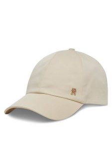 Tommy Hilfiger Czapka z daszkiem Elevated Chic Soft Cap AW0AW17138 Écru. Czapki TOMMY HILFIGER, bez wzorów, z bawełny. Za 119,99 zł.