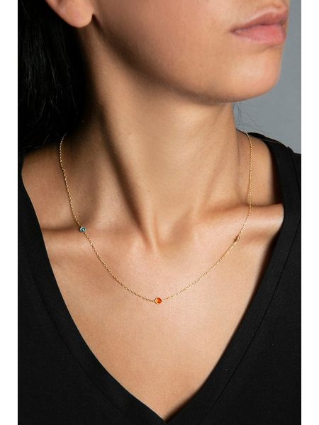 Heliophilia Srebrny naszyjnik z elementami ozdobnymi - dł. 42 cm rozmiar: onesize. Szare naszyjniki Heliophilia, z cyrkonią, srebrne. Za 74,11 zł.