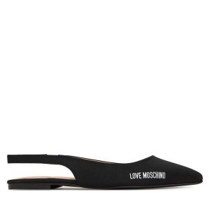 Sandały LOVE MOSCHINO. Czarne sandały LOVE MOSCHINO, bez wzorów, bez obcasa, na płaskiej podeszwie, bez zapięcia. Za 489,99 zł.
