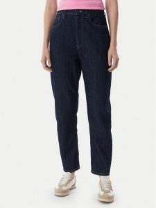 Tommy Jeans Jeansy DW0DW23459 Granatowy Mom Fit. Niebieskie jeansy Tommy Jeans, bez wzorów, z bawełny. Za 449,99 zł.