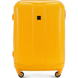 Walizka średnia 56-3A-372-50. Żółte walizki marki Wittchen, z gumy. Za 249,00 zł.