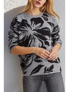 LA Angels Sweter w kolorze szaro-czarnym rozmiar: XL. Czarne swetry oversize LA Angels, xl, bez wzorów, bez ramiączek. Za 176,08 zł.