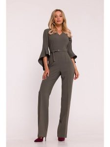 Stylove Kombinezon w kolorze khaki rozmiar: XXL. Brązowe kombinezony Stylove, xxl, bez wzorów, z tkaniny, bez kołnierzyka, bez ramiączek. Za 269,99 zł.
