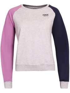 Alpine Pro Bluza "Koleha" w kolorze szaro-jasnoróżowo-granatowym rozmiar: XL. Niebieskie bluzy Alpine Pro, xl, bez wzorów, bez kaptura. Za 92,64 zł.