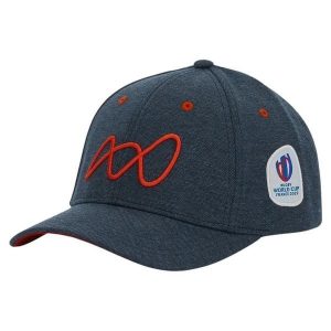 Czapka Macron RWC France 2023 Bordeaux. Niebieskie czapki MACRON, bez wzorów, z bawełny, eleganckie. Za 128,50 zł.