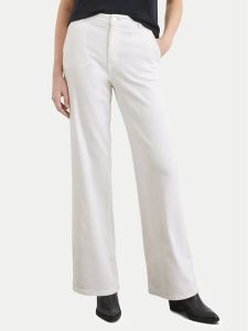 Marc O'Polo Jeansy 502 9085 12223 Biały Wide Leg. Białe jeansy Marc O'Polo, bez wzorów, z bawełny. Za 299,99 zł.