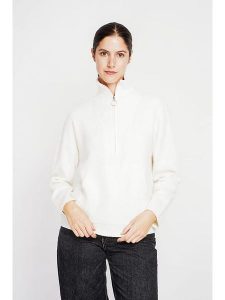 ASSUILI Sweter w kolorze białym rozmiar: 34. Białe swetry oversize Assuili, bez wzorów, bez ramiączek. Za 173,99 zł.