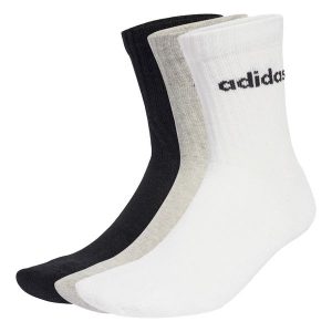 Skarpety Linear Crew Socks Cushioned 6 Pair Pack. Białe skarpetki ADIDAS, bez wzorów. Za 79,95 zł.
