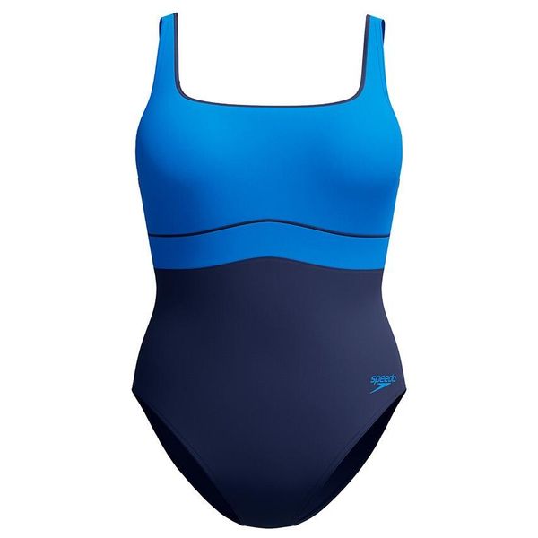 Damski kostium kąpielowy 1-częściowy Speedo Eco New Contour Eclipse 1P. Niebieskie stroje jednoczęściowe Speedo, bez wzorów. Za 316,00 zł.