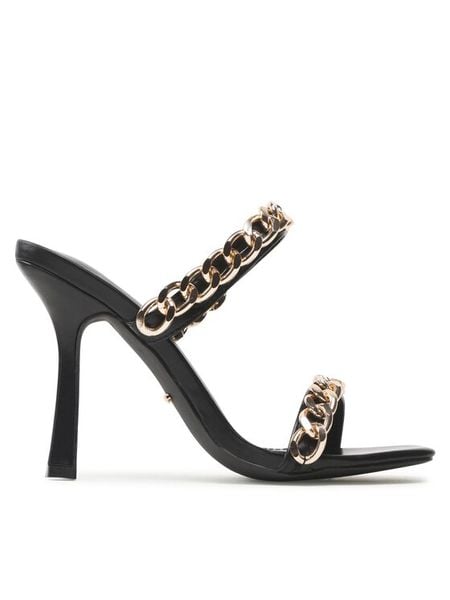 DeeZee Klapki FA21085-9 Czarny. Czarne klapki DeeZee, bez wzorów, ze skóry, bez obcasa. Za 149,99 zł.